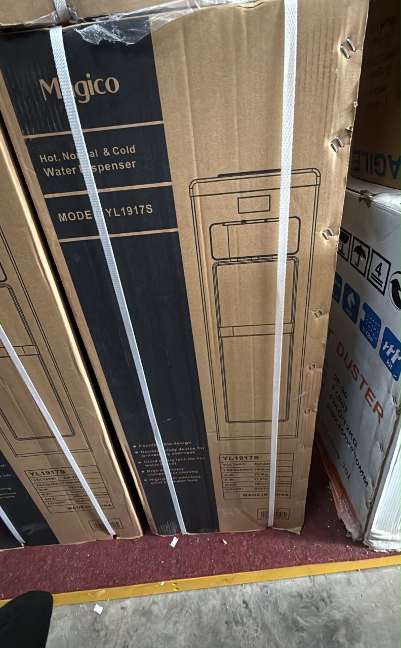 Unopened E200 standing hot, cold and ambient water dispenser box in Lipken Trading stock